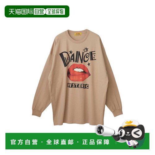 日本直邮HYSTERIC GLAMOUR 女装 宽松长袖T恤 01263支付后1h可退