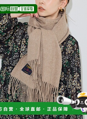 1h可退 日本直邮TWEED MILL 女装 毛 大判羊毛披肩 保暖围巾 2509