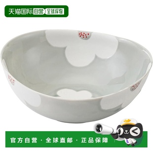 瓷碗和盘子 容量约 730ml 灰色 Hasami Botanica 253 日本直邮