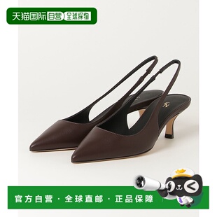 1h可退 日本直邮ESTNATION 女士 slingback 鞋 细带低跟鞋 5.5cm