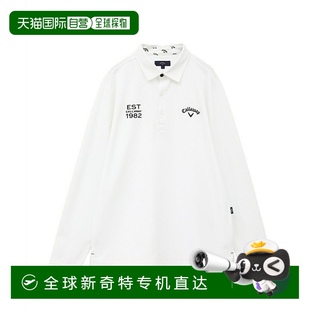 Polo 格纹长袖 高尔夫 C242331 衫 Callaway 日本直邮日本直邮 男士