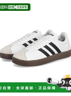 日本直邮adidas VL COURT BASE M女士运动鞋[2963] 白色/核心黑色