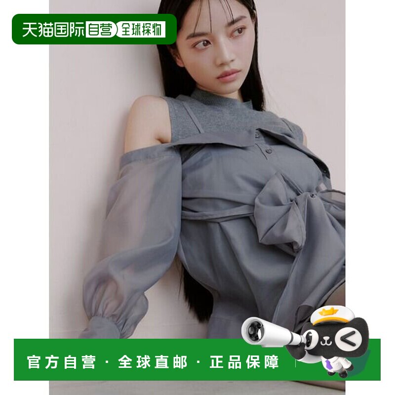 日本直邮SNIDEL 设计衬衫层叠针织上衣内搭针织衫图片