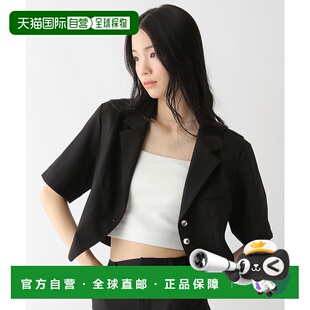 1h可退 日本直邮Heather 女士简约紧身短袖外套 490885牛仔