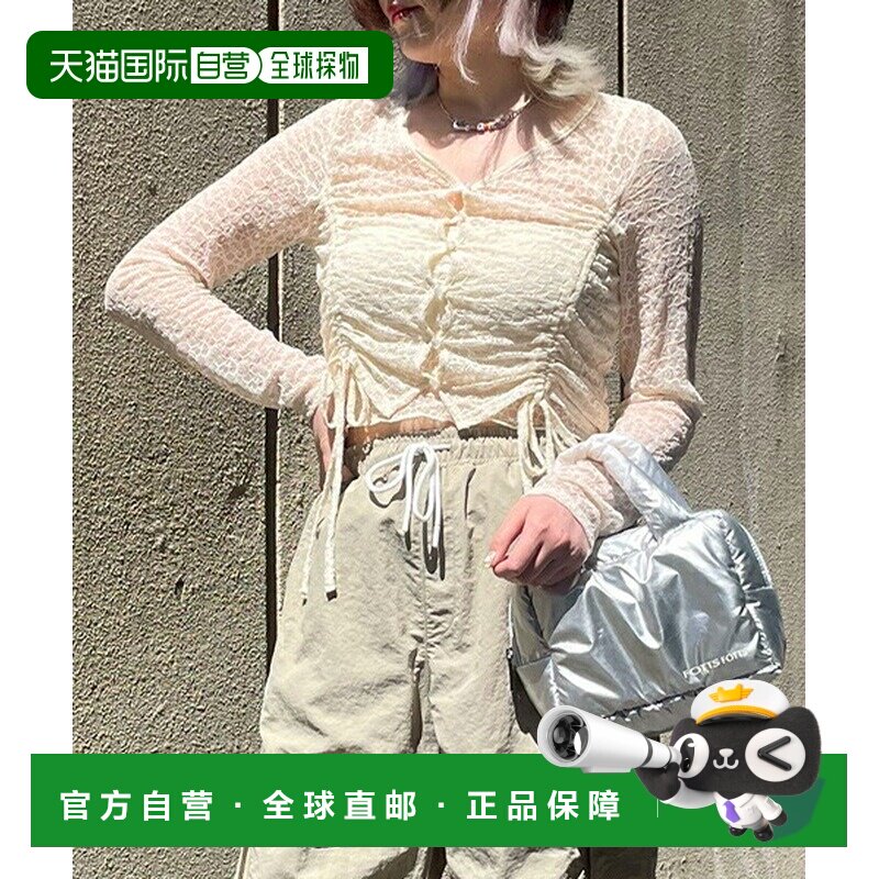日本直邮Lovetoxic品牌官方发货女童蕾丝开衫内搭吊带背心两件套图片