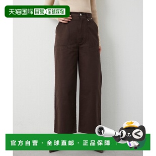 1h可退 日本直邮Whim Gazette 女装 宽松棉质斜纹工装裤 WGP10611