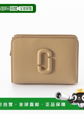 日本直邮MARC JACOBS THE LEATHER COVERED J Mark 迷你折叠钱包
