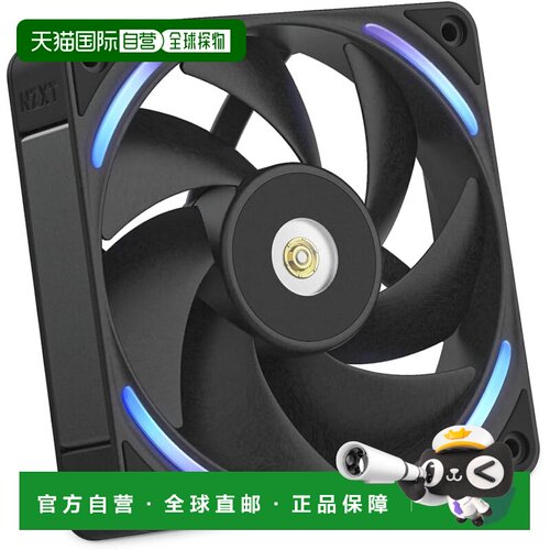 【日本直邮】NZXT F120X RGB 黑色机箱风扇 RF-U12PN-B1 FN2648