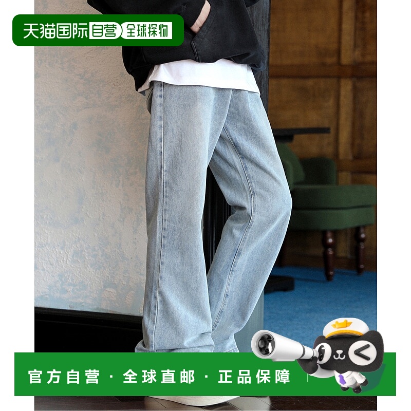 1h可退 日本直邮neos 男女同款复古洗水微喇叭牛仔裤 K965