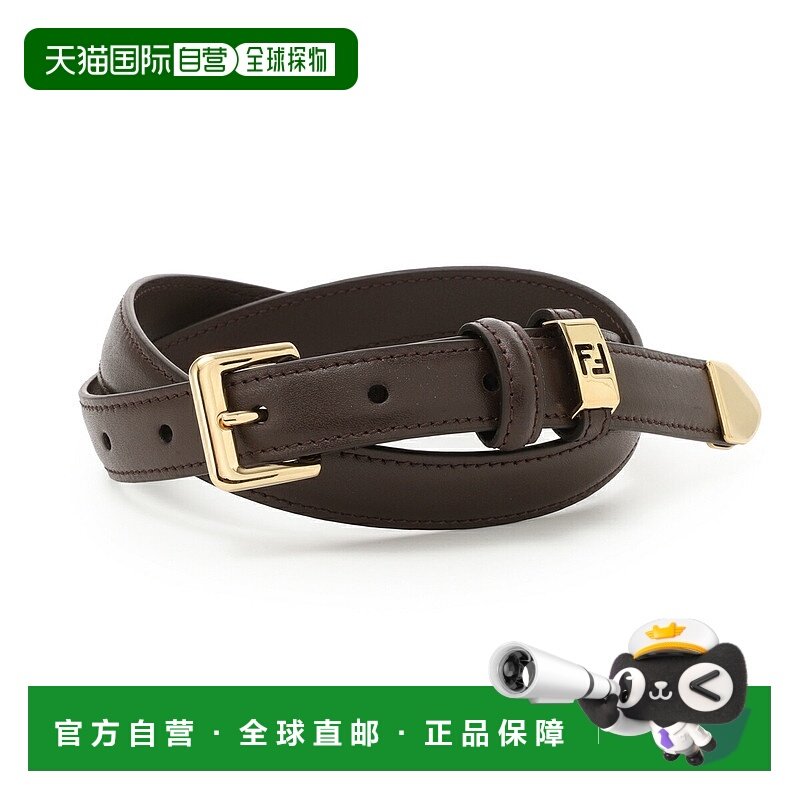 日本直邮FENDI 腰带 棕色 女士 8c0740 asuo f0l1b FOREVER FENDI