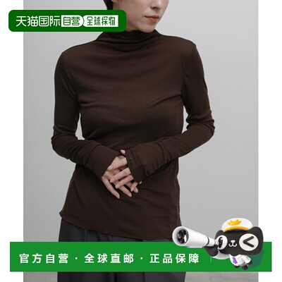 日本直邮select MOCA 女装 莫柔感透薄高领T恤 cu226239