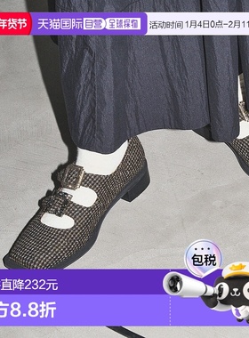 1h可退 日本直邮GRISE 女士宽方头双饰扣玛丽珍鞋 易穿脱设计 251