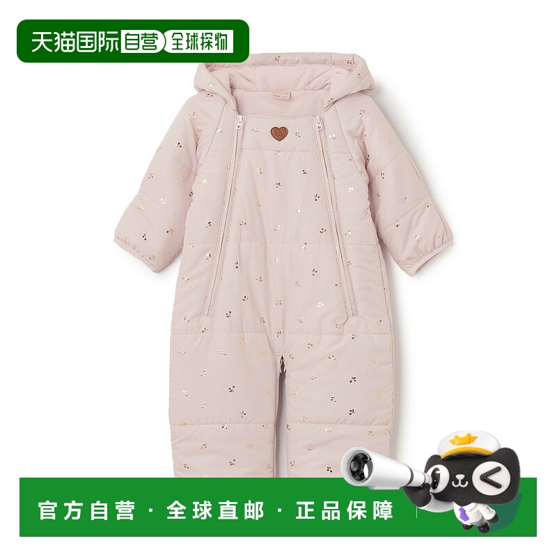 日本直邮Petit Main 樱桃印花两穿连体裤