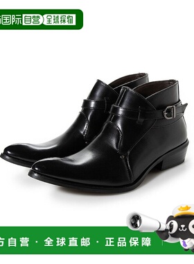 【日本直邮】Gino Zeeno春季商务鞋男士靴子英伦搭扣马丁靴男鞋