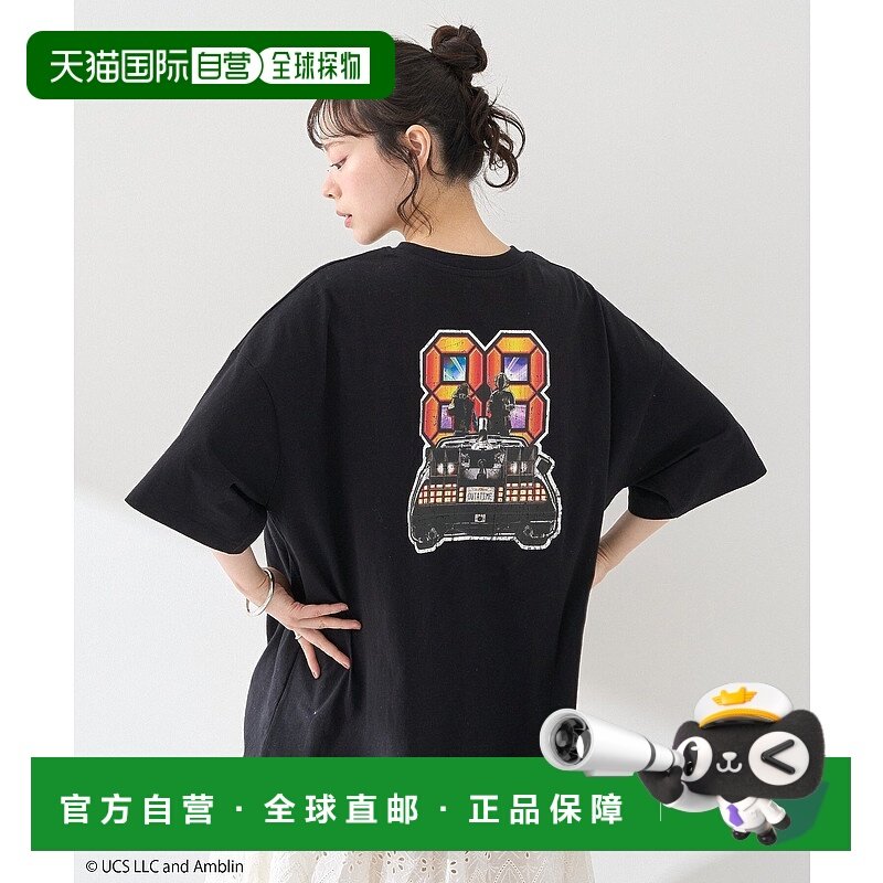 1h可退 日本直邮earth music&ecology 女士宽松印花短袖T恤 01000