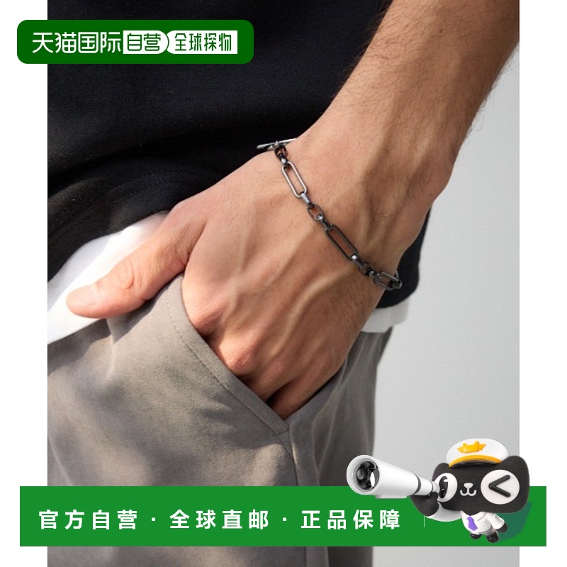 日本直邮AZUL BY MOUSSY 男士随机方形链条手链 251HAB56386H