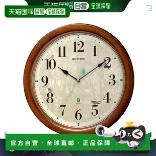 日本直邮节奏时钟 日本野鸟协会 四季野鸟 报时钟 电波挂钟 鸟鸣