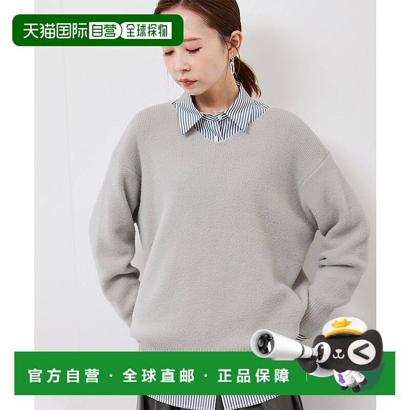 1h可退 日本直邮ROPE' PICNIC（若佩尼）女装宽松V领针织套头衫