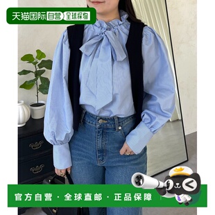 1h可退 日本直邮prose verse 女装 条纹蝴蝶结系带衬衫 PVZ106110