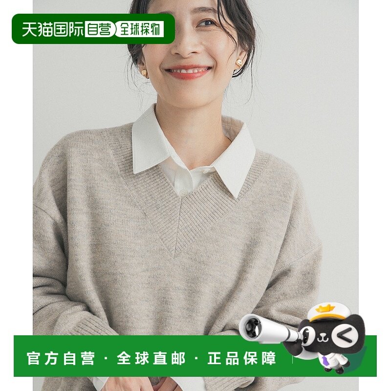 1h可退 日本直邮URBAN RESEARCH DOORS 女装 V领针织套头衫 柔软