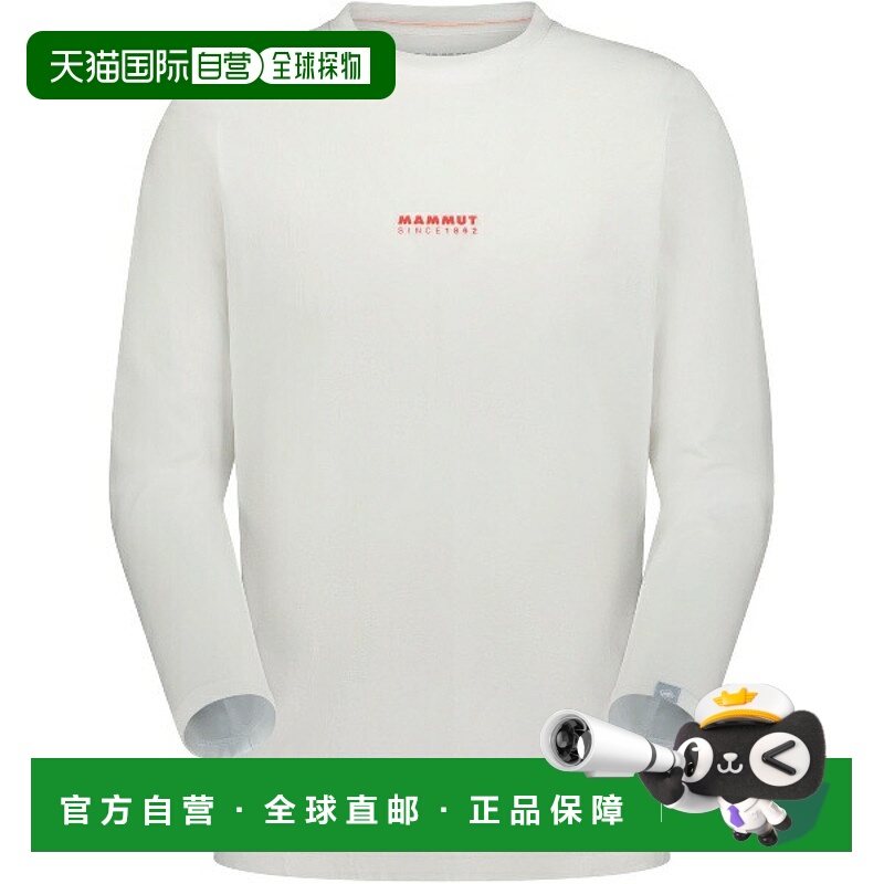 日本直邮MAMMUT QD 标志印花长袖T恤 AF 男士户外长袖T恤 1016010