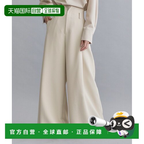 1h可退 日本直邮es 女装 高腰褶皱阔腿裤 机洗免烫 6376508620260
