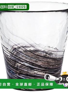 【日本直邮】ADERIA12色津轻玻璃杯260ml墨黑色日本制 F-71456