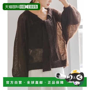 上衣开衫 马海毛混纺蝴蝶结针织衫 日本直邮NOBLE 1h可退