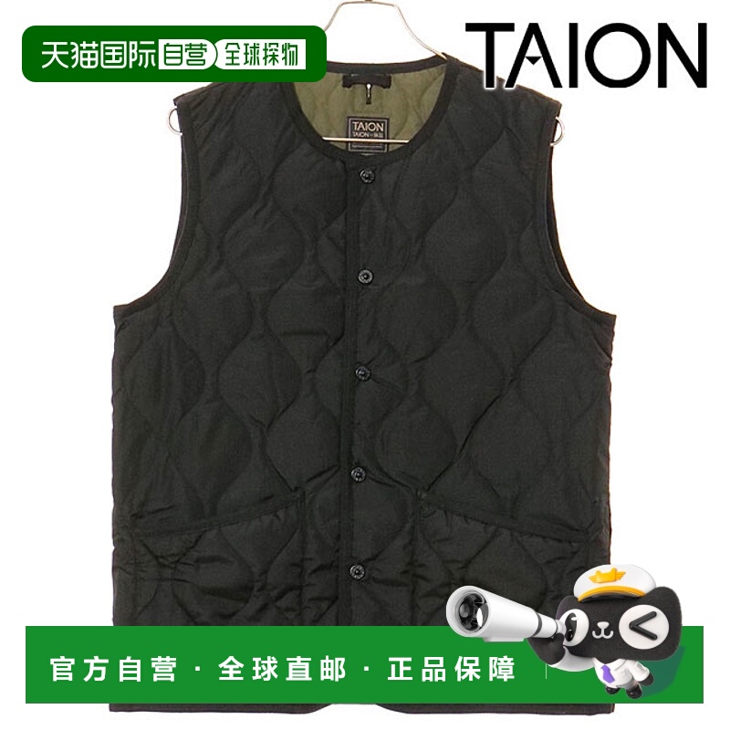 日本直邮TAION 圆领羽绒背心 [TAION-004B2ML-1 FW25] U 圆领羽绒