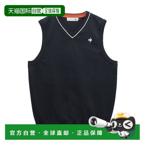日本直邮le coq sportif 乐卡克运动男士高尔夫可水洗V领针织背心