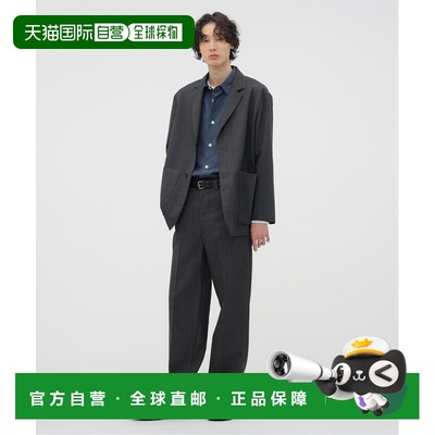 1h可退 日本直邮MARGARET HOWELL男装全毛简约锥形西裤斜插袋设计