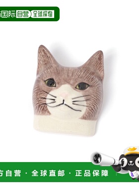 1h可退 日本直邮studio CLIP 女士动物脸陶瓷胸针 141201