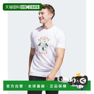 1h可退 日本直邮adidas Golf 男士CHIP图案T恤 KVZ74