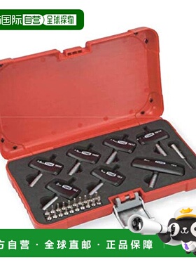 【日本直邮】Tone前田工具 扭力握把套装 钻头插入 红色 28件套