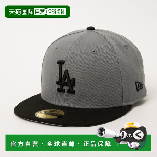 日本直邮NEW ERA 11591140 New Era 59FIFTY 棒球帽（道奇队灰黑
