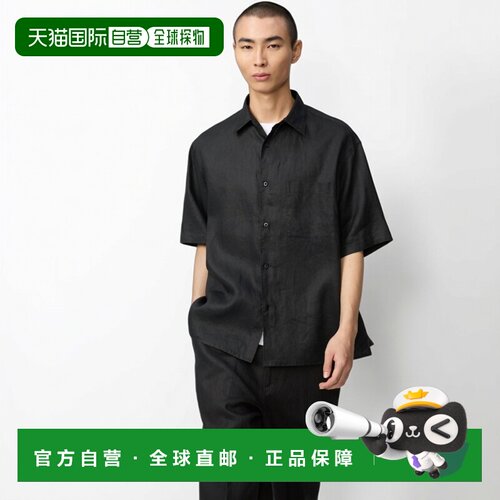 日本直邮Premium 亚麻宽松衬衫优衣库