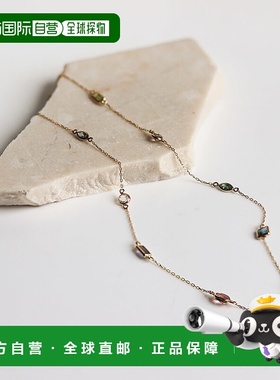 1h可退 日本直邮cui-cui 多彩宝石 K10YG 黄金项链 783732