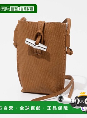 日本直邮LONGCHAMP Roseau女士皮革手机肩包 [LO3432AW01992] 玫