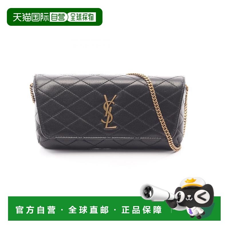 日本直邮中古YSL圣罗兰女包S级99新Shoulder bag肩包牛皮斜挎包黑,箱包皮具/热销女包/男包,通用款女包,淘宝优惠券,粉丝福利购,淘宝优惠卷