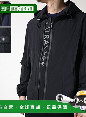 日本直邮TATRAS AUDEE MTAT25S4981-L 男士连帽弹力拉链外套带徽