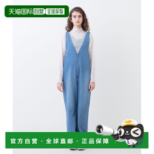 日本直邮Johnbull 女装 牛仔连体裤 V领阔摆休闲【付后1h可退】