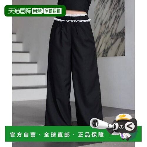 日本直邮NICE CLAUP one after another 黑色 休闲裤