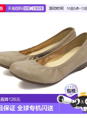 日本直邮舒适足弓接触有弹性的芭蕾平底鞋舒适的黑色低跟鞋有 3cm