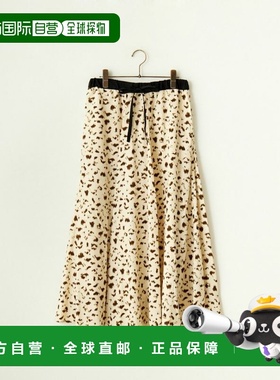 1h可退 日本直邮Jeans Factory Clothes 女士豹纹拼接伞裙 147503