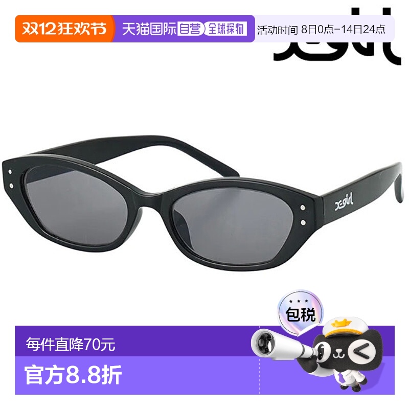 日本直邮X-girl 狐狸框太阳镜 [105251054024 SS25] 狐狸框太阳镜