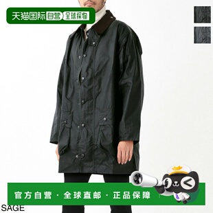 日本直邮Barbour 男士 Border Wax 夹克 (mwx0008sg91) 鼠尾草色