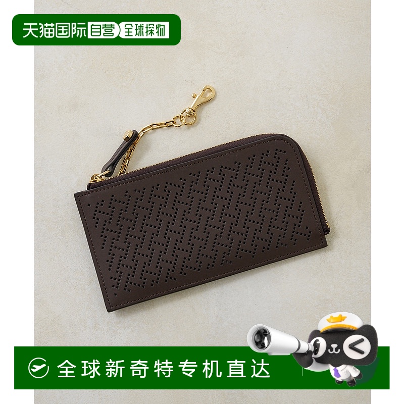 日潮跑腿IACUCCI Neora 镂空纹钱包 M RUGA FORATO Darkbrown FRE