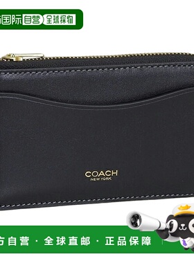 日本直邮Coach蔻驰配件男士女士卡片夹黑色CZ112B4BKCoach蔻驰