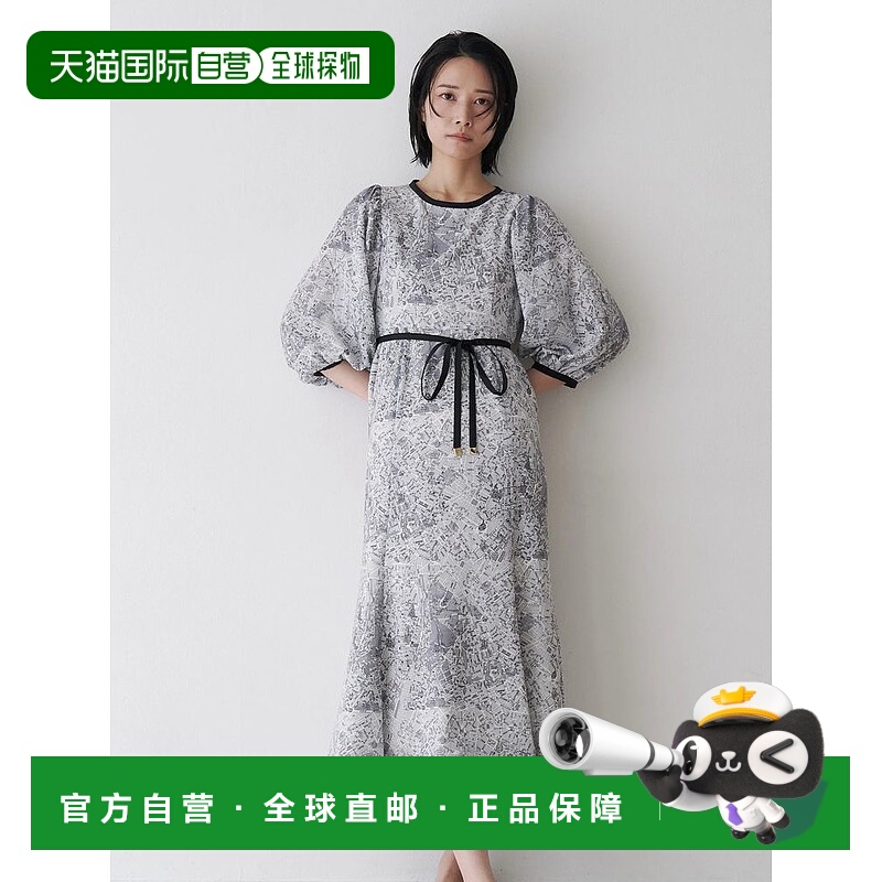 1h可退 日本直邮TONAL 女装 MAP印花宽松玛莉美甲裙 6525503002