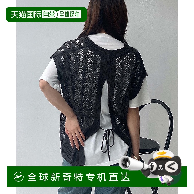 1h可退 日本直邮AS KNOW AS plus女士休闲针织背心与T恤套装 Q109